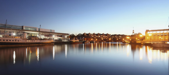 view of bristol by the harbour