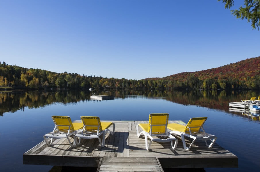 View of Lac Superiur in Mont Tremblant