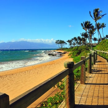 wailea beach pathway, maui hawaii