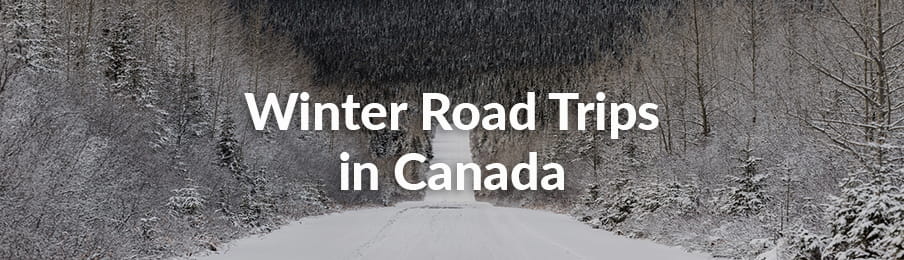 winter road trips in canada