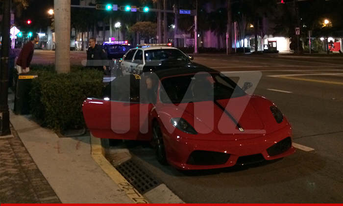 Miami Beach Police reported that this was the Lamborghini car Khalil Amir Sharieff was racing.