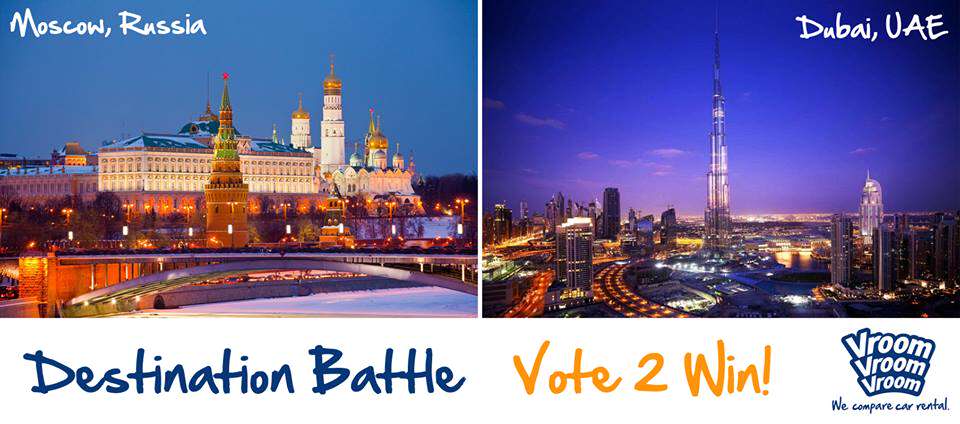 Vote Moscow or Dubai