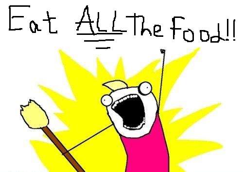 eat all the food