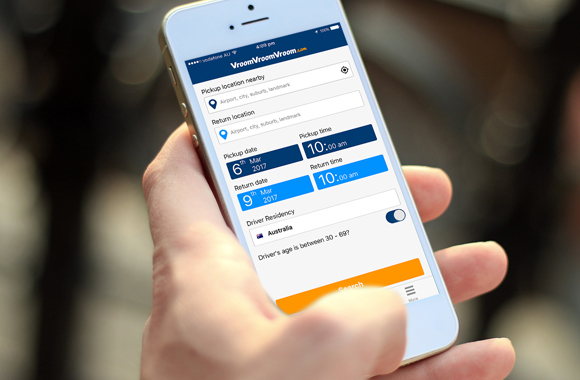 VroomVroomVroom App on iOS devices