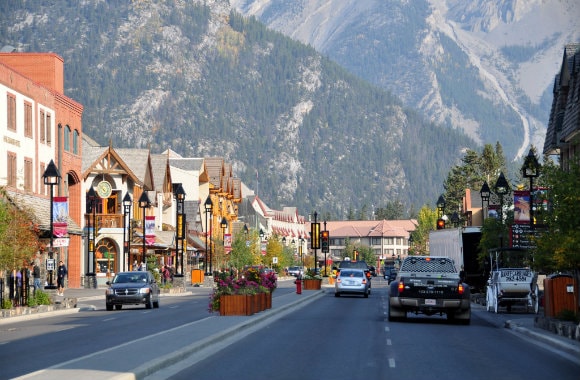 Road Through Canadian Town