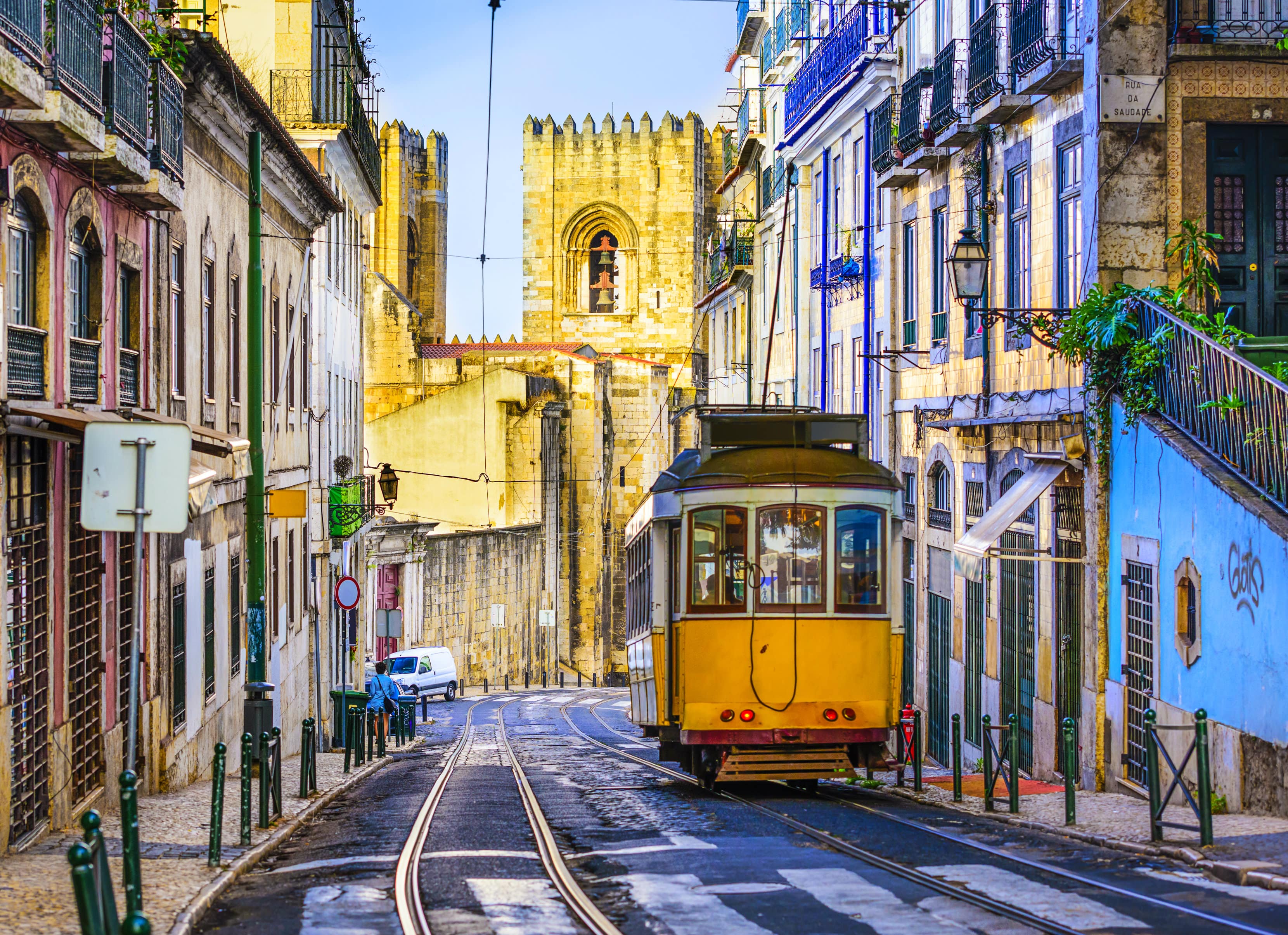 Riding the famous Lisbon trams