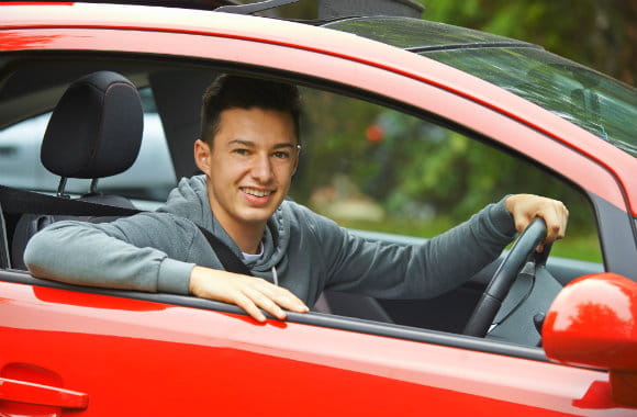 teenager driving in Australia