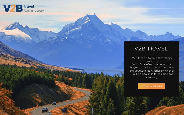 V2B travel technology banner