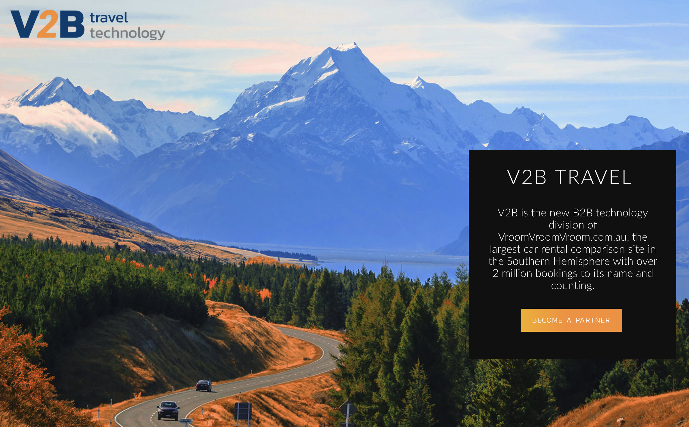 V2B travel technology banner