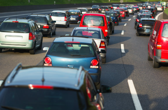 Traffic jam in the city